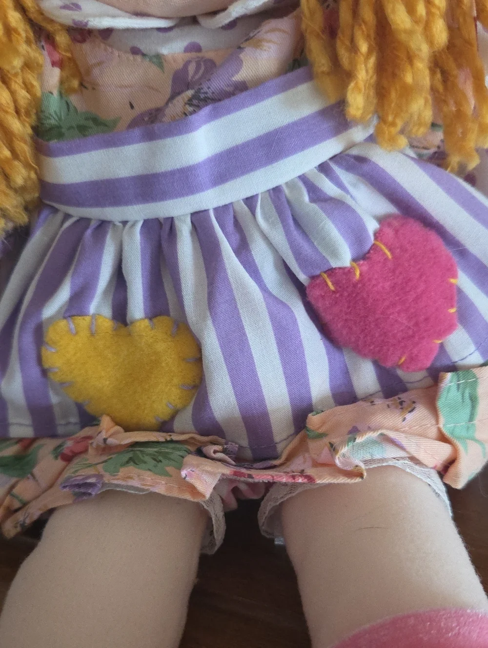NWT Sweetie Pie Kids Tessa Doll Fully Dressed Yarn Hair Soft Perfect